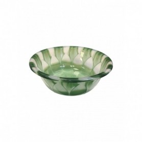 13-3/4" Plastic Basin Transparent Lotus (24/c)