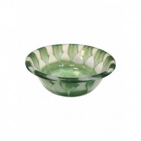 14-1/2" Plastic Basin Transparent Lotus (24/c)