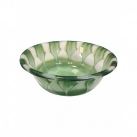 15-1/4" Plastic Basin Transparent Lotus (24/c)