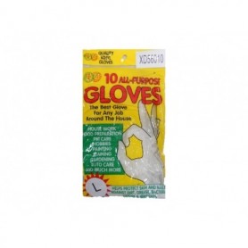10 pc Vinyl Gloves Large (24/240/c)