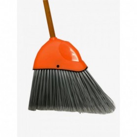 Wood Stick Angle Broom 6"x13" Bristle (12/c)