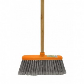 Wood Stick 10" Wide Straight Broom (12/c)