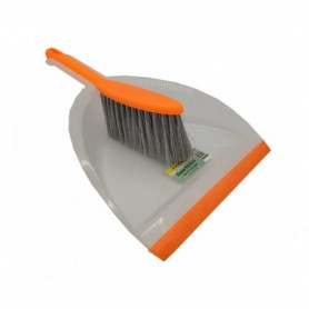 13"x9" Plastic Dust Pan & Brush Set (24/c)