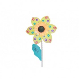 Wood Stick 13" Garden Fan Sunflower (36/72/c)