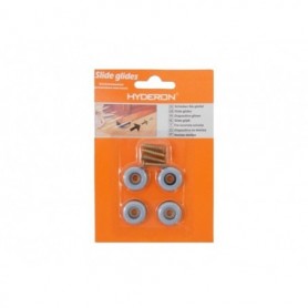 4 pc 0.75" Round Furniture Slidder Set (24/288/c)