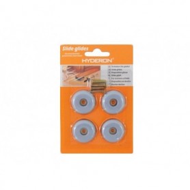 8 pc 1.3" Round Furniture Slidder Set (24/288/c)