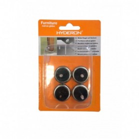 4 pc 1" Nail-on Rubber-Metal Cushion Set (24/144/c)