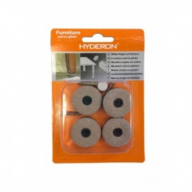 4 pc 1-1/8" Rubber-Felt Cushion Set (24/144/c)