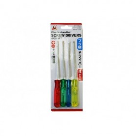 4 pc 4.3" "-" & "+" Screwdriver Set
