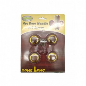 4 pc 1-3/8" Roung Drawer Handle Set (24/72/c)