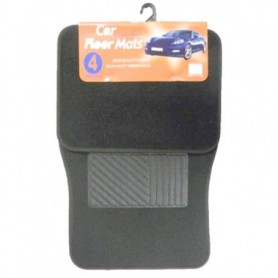 4 pc Car Mat Set Dark Grey (10/c)