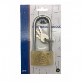 40mmx85mm Long Shackle Brass Padlock (12/300/c)