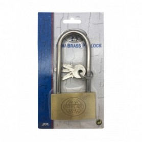 50mmx95mm Long Shackle Brass Padlock (12/240/c)
