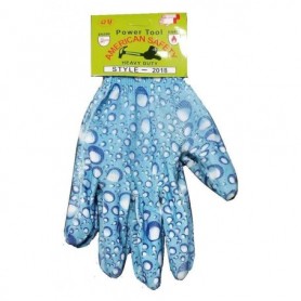1 pr Clear Nitrile Coated Garden Gloves (72/144/c)
