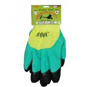 1 pr Double Rubber Coated Working Gloves (72/144/c)