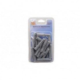 22 pc 7-8 x1-1/2" Ribbed Plastic Anchors (24/144/c)