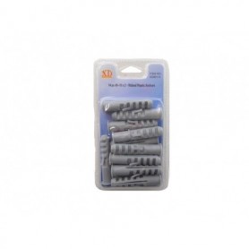 14 pc 9-10 x2" Ribbed Plastic Anchors (24/144/c)