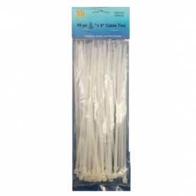 40 pc 5/32"x8" Cable Ties (24/240/c)