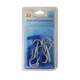 16 pc 8 2-3/16" Cap Hook & Anchor Kit (24/144/c)