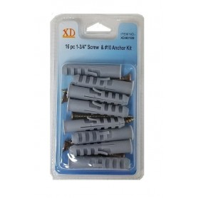 16 pc 1-3/4" Screw & 10 Anchor Kit (241144/c)