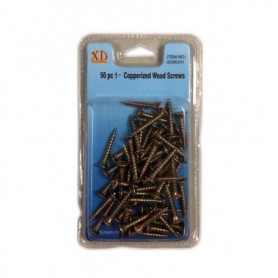 50 pc 1" Copperized Wood Screws (24/144/c)