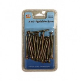 28 pc 2" Copperized Wood_Screws (24/144/c)
