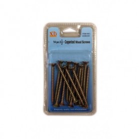 14 pc 2-1/2" Copperized Wood Screws (24/144/c)