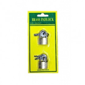 2 pc 25/32"/20mm Brass Lock Set (24/300/c)