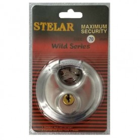 2-3/4"/70mm Round Steel Padlock (12/72/c)