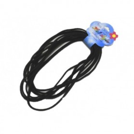 8 pc 32cm Hair Bands Black