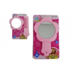 5.25"x3.5" Flower Mirror & 5" Comb Set