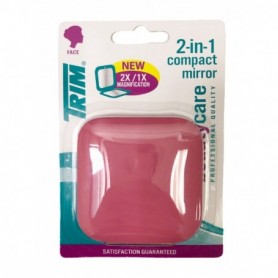 2-5/8" 2X/1X 2 in 1 Compact Mirror Plain (24/c)