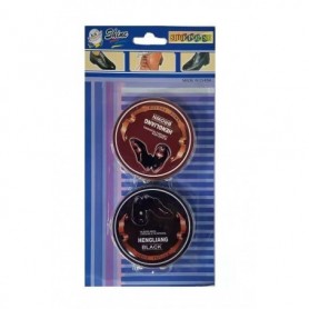 2 pc Brown-Black Shoe Polish Paste Set (24/144/c)