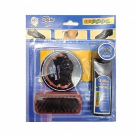 4 pc Black Shoe Polish Set (24/144/c)