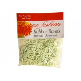 300 pc 5/8" Rubber Bands White
