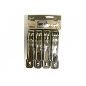 4 pc Stainless Steel Clip Set