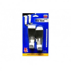 2 pc S.S.Over the Door Hook Set