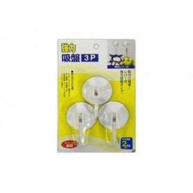 3 pc 2" Snap Suction Hook Set