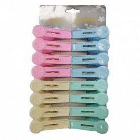 16 pc 2.5" Plastic Clothes Pin Set (72/c)