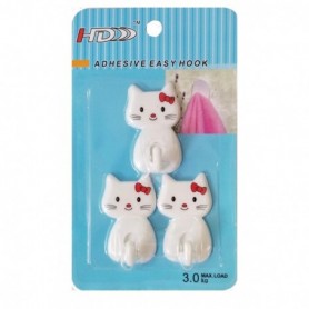 3 pc 2-1/4" Self-Adhesive Hooks Ponda (36/144/c)