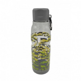 600ml Water Bottle Camouflage w Carabiner (20/80/c)