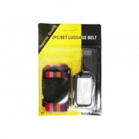 2 pc Luggage Strap & Tags Set (36/72/c)