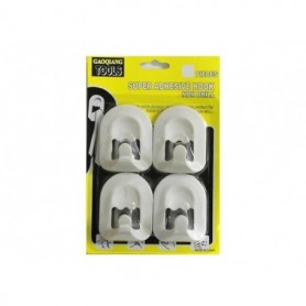 4 pc 2.5" Self-Adhesive Hook Set