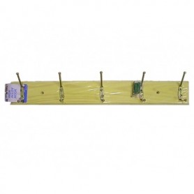 5 pc Hooks on Wood Board (72/c)