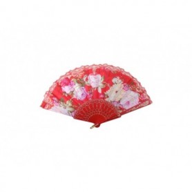 9" Foldable Peony Printed Fan (24/144/c)