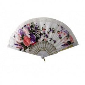 10" Chinese Fan w/ Lace (12/144/c)