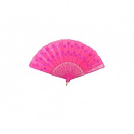 9" Foldable Hand Sequin Fan (24/240/c)