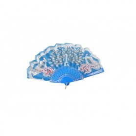 9" Foldable Golden Printed Hand Fan (24/240/c)