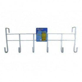 6 pc Over Door Hook Rack (48/96/c)