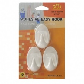 3 pc 2.2" Adhesive Hook Set (24/240/c)